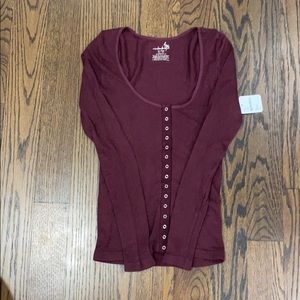 Free People Purple top